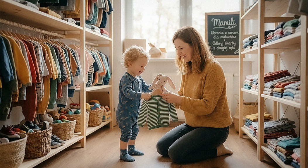 Mama z dzieckiem w komisie Mamili